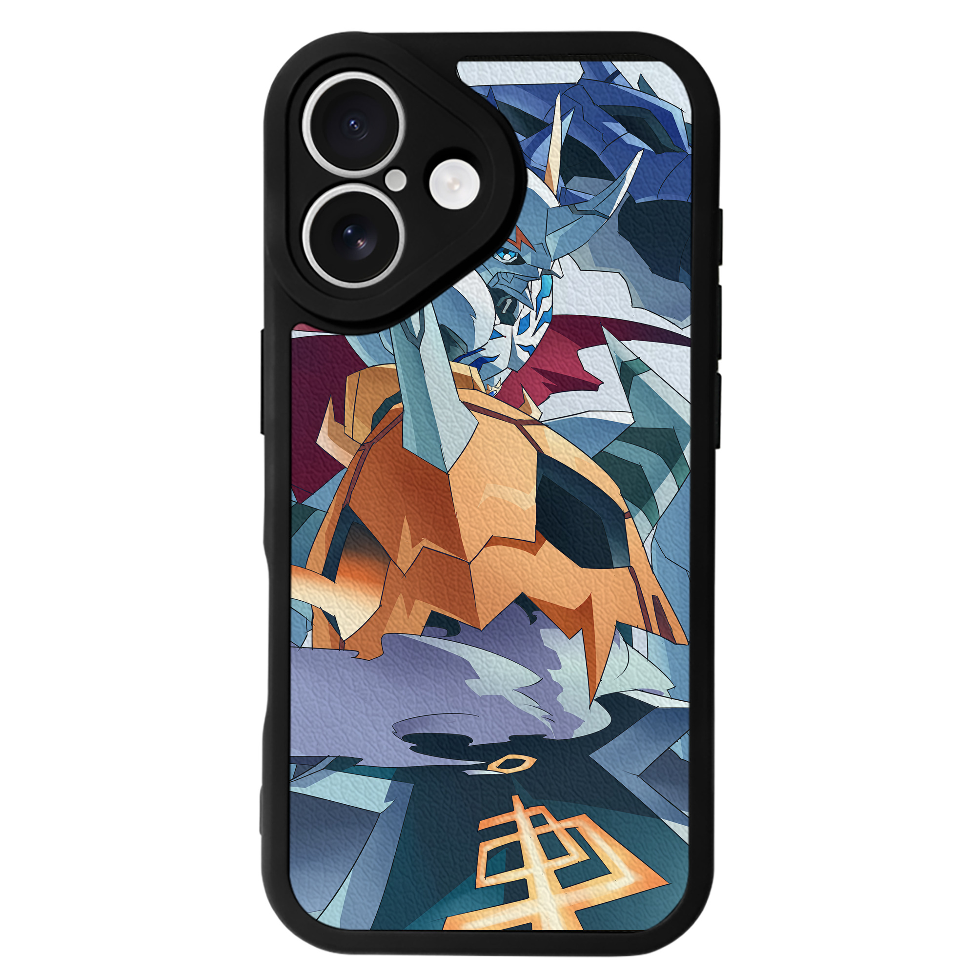 （画像用） Digimon デジタルモンスター/デジモン 【iPhone 16シリーズ対応】シリコンスマホケース（レザー調） 材質：シリコン